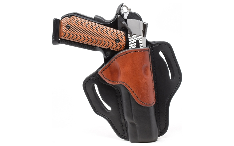 1791 Belt Holster 1, Right Hand, Black/Brown Leather, Fits 1911 4" & 5" BH1-BLB-R