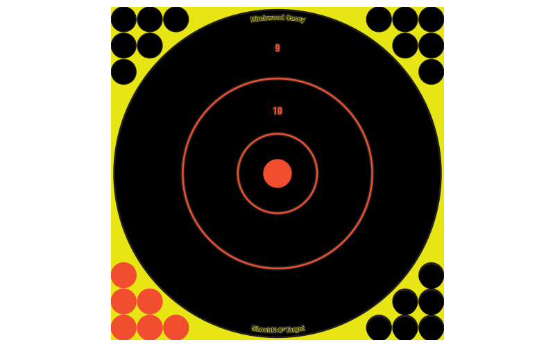 Birchwood Casey Shoot-N-C Target, Round Bullseye, 12", 5 Targets BC-34012