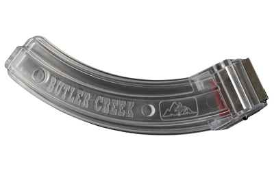 Butler Creek Magazine, Steel Lips, 22LR, 25 Rounds, Fits 10/22, Polymer, Clear MO112562