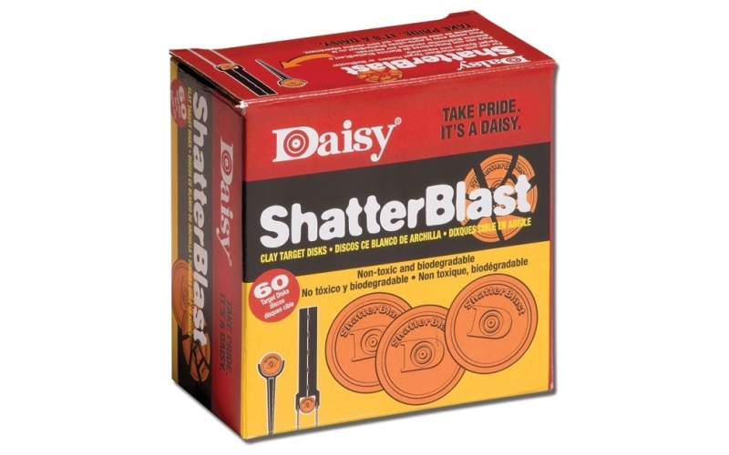 Daisy Shatterblast Targets (shatter targets), Inlcudes 60-2" Orange Clay Targets 990873-406