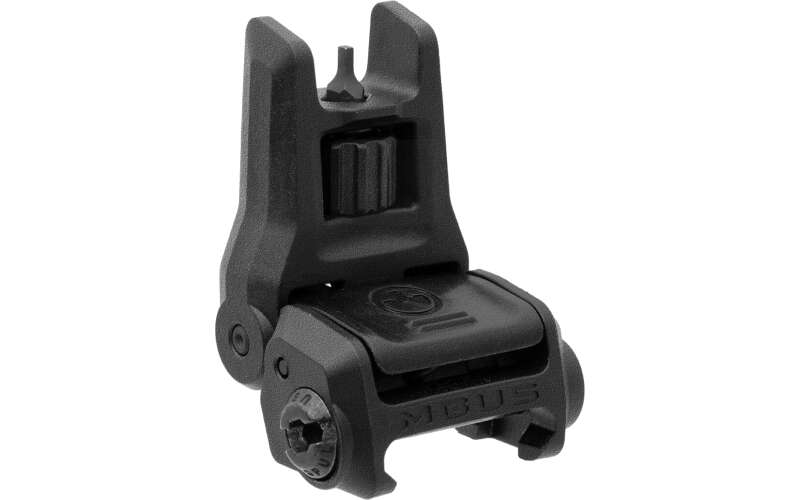 Magpul Industries MBUS 3 Back-Up Front Sight, Tool-Less Elevation Adjustment Similar to MBUS Pro, Ambidextrous Push-Button Deployment, Fits Picatinny Rails, Flip Up, Black MAG1166-BLK