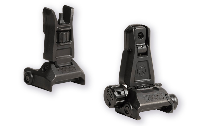 Magpul MBUS PRO Combo - Flip Up Steel Front Sight Black MAG275 with MBUS PRO Rear Sight Black MAG276