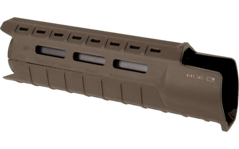 Magpul Industries MOE Slim Line Handguard, Fits AR-15, Carbine Length, Polymer Construction, Features M-LOK Slots, Olive Drab Green MAG538-ODG
