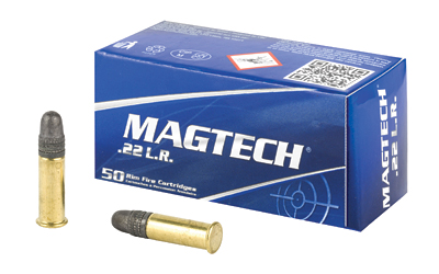Magtech Rimfire, 22 LR, 40Gr, Lead Round Nose, 50 Rounds Per Box, 100 Boxes, 5000 Rounds Per Case 22B