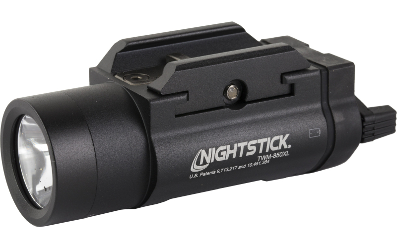 Nightstick TWM-850XL, Tactical Weapon-Mounted Light, 850 Lumens, 15,000 Candela, Black, 1.75 Hours of Runtime, IP-X7 Waterproof TWM-850XL