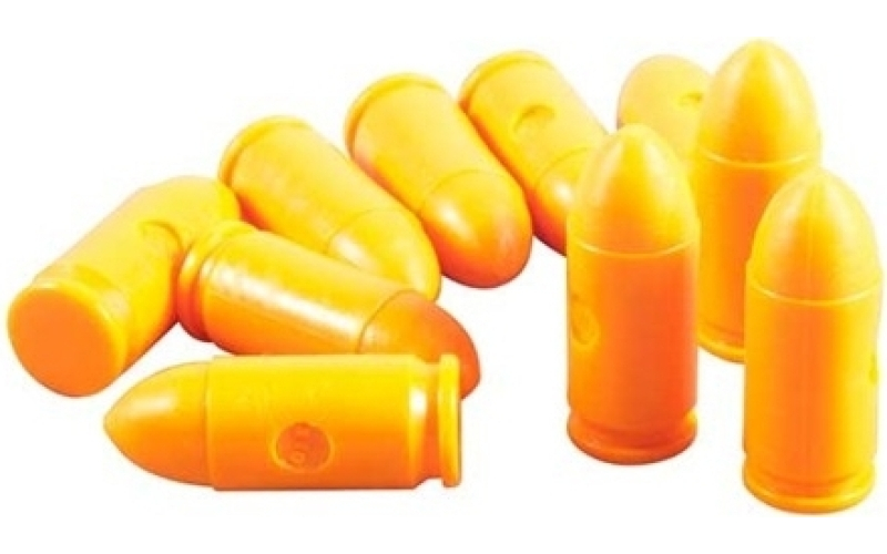 Precision Gun Specialties 380 auto orange dummy rounds 10/pack