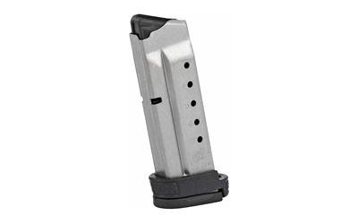 Smith & Wesson Magazine, 40 S&W, 7 Rounds, Fits Shield, with Finger Rest, Stainless 199340000