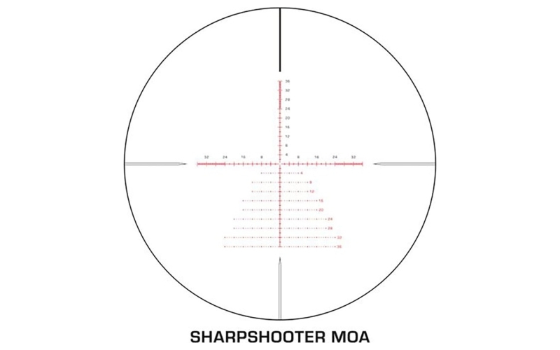 Swampfox Optics Kentucky long precision 2-12x44 ffp ill sharpshooter moa blk