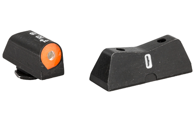 XS Sights DXT2 Big Dot Tritium Front, White Stripe Express Rear, Fits Glock 42/43, Green with Orange Outline GL-0011S-5N