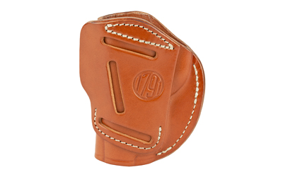 1791 4 Way Holster, Leather Belt Holster, Right Hand, Classic Brown, Fits Glock 48 & S&W EZ380, Size 1 4WH-1-CBR-R