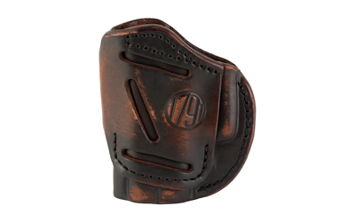 1791 Gunleather 4 Way Holster Size 2, IWB or OWB Holster, Fits Sub-Compact Pistols, Matte Finish, Vintage Leather, Right Hand 4WH-2-VTG-R