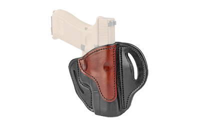 1791 Gunleather BH2.1, OWB Holster, Size 2.1, Right Hand, Black/Brown, Leather BH2.1-BLB-R