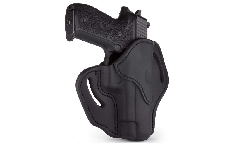 1791 BH2.3, Belt Holster, Right Hand, Stealth Black, Leather, Fits 1911 4"& 5" with Full Rail / Beretta 92FS / CZ 75, P01, P07, P10 / H&K VP9, VP40, P2000 / Glock 17, 20, 21, 22, 31, 34, 35, 40, 41 / Rock Island 1911 5" TCM, TAC Ultra 5" / Ruger P95, American / Sig Sauer P220, P226 / Steyr M9-A1 / Walther P99, PPQ / And similar frames BH2.3-SBL-R