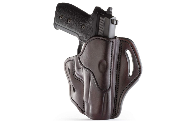 1791 BH2.3, Belt Holster, Right Hand, Signature Brown, Leather, Fits 1911 4"& 5" with Full Rail / Beretta 92FS / CZ 75, P01, P07, P10 / H&K VP9, VP40, P2000 / Glock 17, 20, 21, 22, 31, 34, 35, 40, 41 / Rock Island 1911 5" TCM, TAC Ultra 5" / Ruger P95, American / Sig Sauer P220, P226 / Steyr M9-A1 / Walther P99, PPQ / And similar frames BH2.3-SBR-R