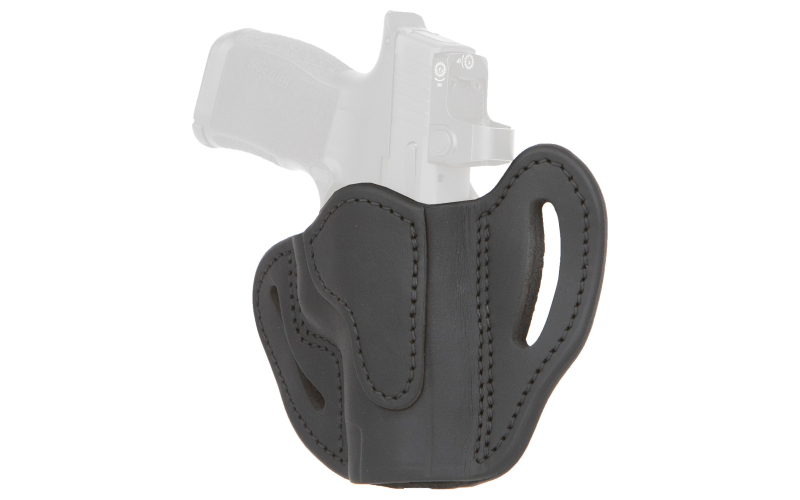 1791 Gunleather BHC Max, Outside Waistband Holster, Fits Glock 48, Sig P365xl, Springfield Hellcat Pro and Similar Frames, Matte Finish, Leather Construction, Stealth Black, Right Hand OR-BH-CMAX-SBL-R