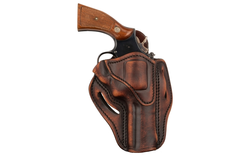 1791 Gunleather Revolver, Size 2, OWB Belt Holster, Fits K-Frame Sized Revolvers, Vintage Leather, Right Hand RVH-2-VTG-R