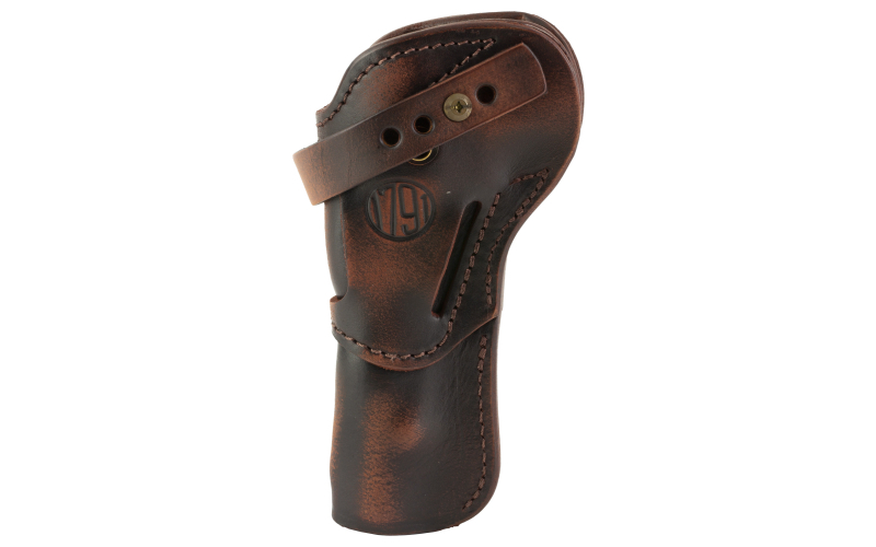 1791 Gunleather Single Action Holster, Outside Waistband Holster, Fits Most Single Action Revolvers with 5.5" Barrels and Shorter, Matte Finish, Leather Construction, Vintage Brown, Ambidextrous SA-RVH-5.5-VTG-A
