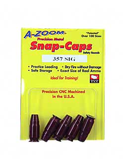 A-Zoom Snap Caps, 357 Sig, 5 Pack 15159