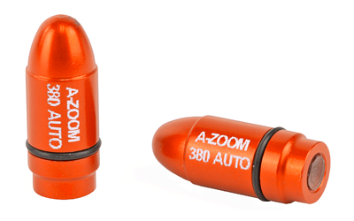 A-Zoom Strikercaps, Snap Caps, Orange, 380 ACP, 2/Pk 17101