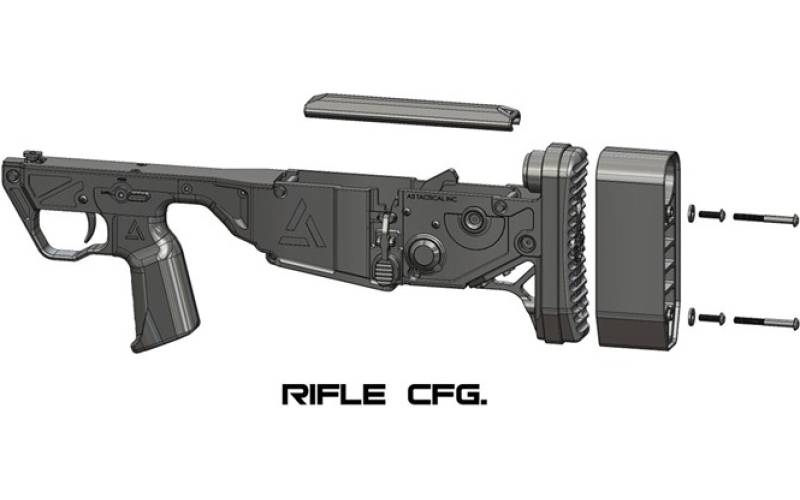 A3 Tactical Inc. Rifle upper receiver triad bullpup chassis for brn-180