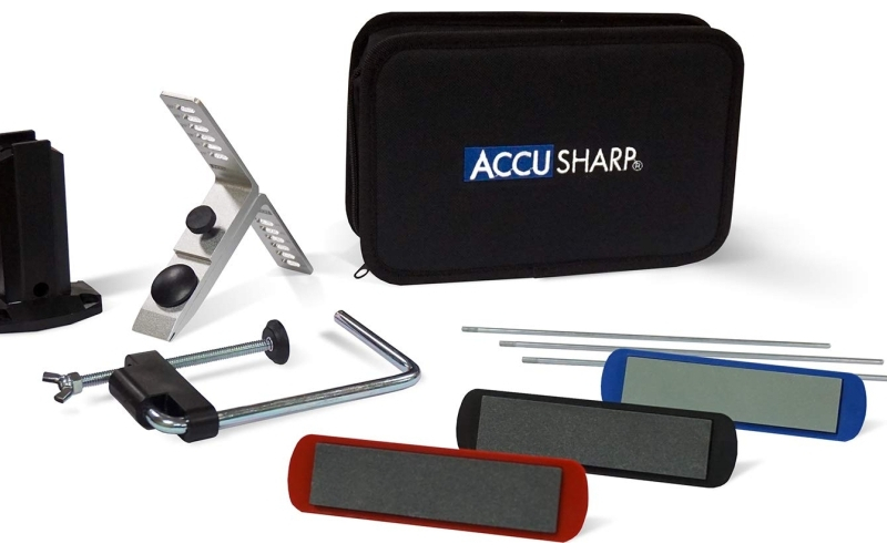 AccuSharp  Knife Sharpener, 3 Stone Precision Sharpening Kit 060C