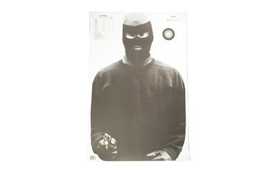 Action Target Vital Anatomy Photo Target, Training Target, Black and White, 23" x 35", 100 Per Box ANT-4V2-100