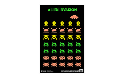 Action Target Alien Invasion Target, Multi Color. 23"x35", 100 Per Box GS-ALIENIN-100
