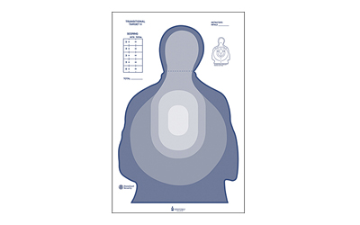 Action Target US Dept. of the Treasury Transitional Target II, Blue and White, 24.5" x 40", 100 Per Box LTR-II BLUE-100