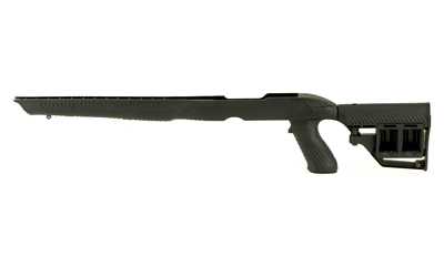 Adaptive Tactical Ruger 10/22 Stock, Polymer Construction, Adjustable Rear Stock with Magazine Storage Compartment, Fits Standard Ruger 10-22 Rifles, Not Compatible with Takedown Models, Black 1081039