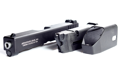 Advantage Arms Conversion Kit, 22LR, 4.49" Barrel, Fits Glock 17/22, Black Finish, 1-10Rd Magazine, Includes Range Bag AAC17-22G3