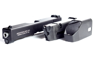 Advantage Arms Conversion Kit, 22LR, 4.49" Barrel, Fits Glock Generation 4 17/22, Black Finish, 1-10Rd Magazine, Includes Range Bag AAC17-22G4