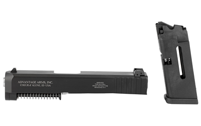 Advantage Arms Conversion Kit, 22LR, 3.46" Barrel, Fits Glock 26/27 Gen3, With Range Bag, Black Finish, 1-10Rd Magazine AACG26-27G3