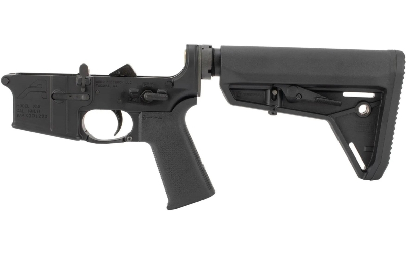 Aero precision ar15 complete lower receiver w/ moe sl grip & sl carbine stock - black