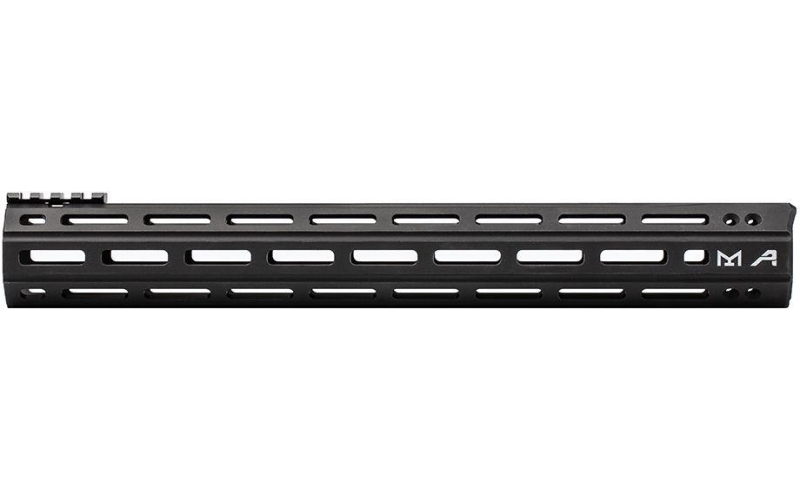 Ar15 15in quantum m-lok handguard - anodized black (w/ bar barrel nut)