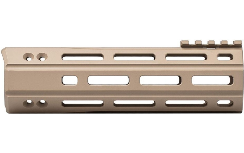 Ar15 7in quantum m-lok handguard - fde (w/ bar barrel nut)