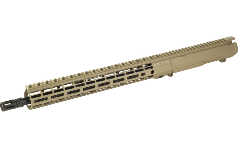 Aero Precision M5 Complete Upper, 308 Winchester, 16" Barrel, 1:10 Twist, Rifle Length Gas System, ATLAS S-ONE Handguard, Cerakote Finish, Flat Dark Earth, Does Not Include BCG or Carry Handle APAR538715M22