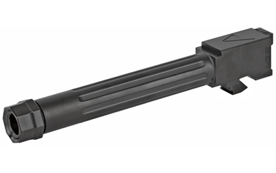 Agency Arms Mid Line Barrel, 9MM, Black Nitride Finish, Threaded And Fluted, Fits Glock 17 Gen 5 MLG17G5T-FDLC