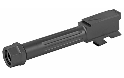 Agency Arms Mid Line Barrel, 9MM, Black Nitride Finish, Threaded And Fluted, Fits Glock 43 MLG43T/FDLC