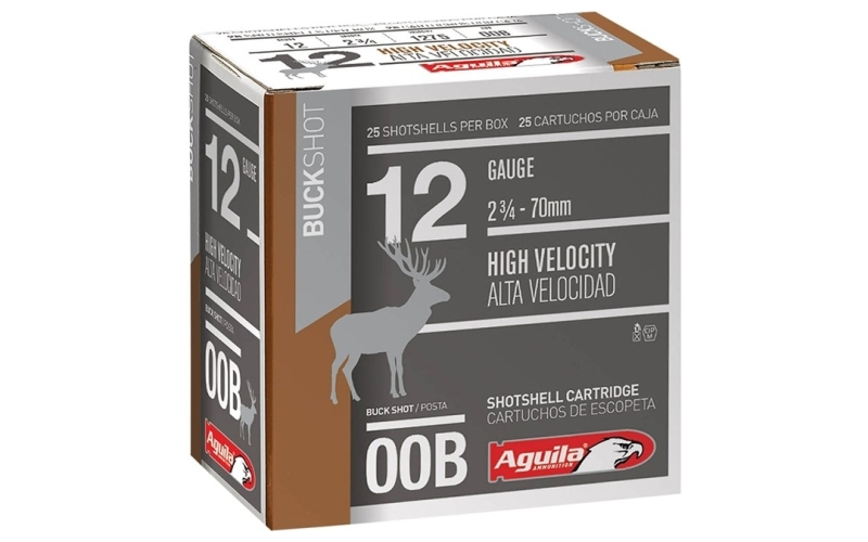 Aguila 12 gauge 2-3/4'' 00 buck 25/box