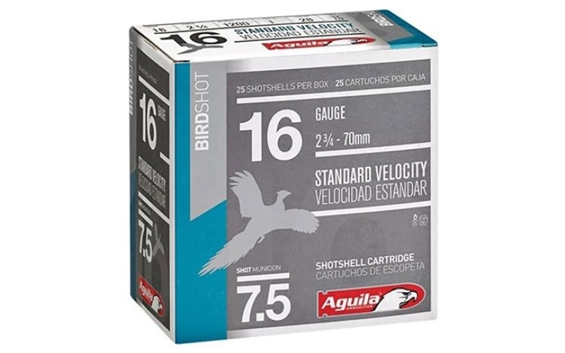 Aguila Aguila field 16ga 2.75  1oz #7.5 1200fps