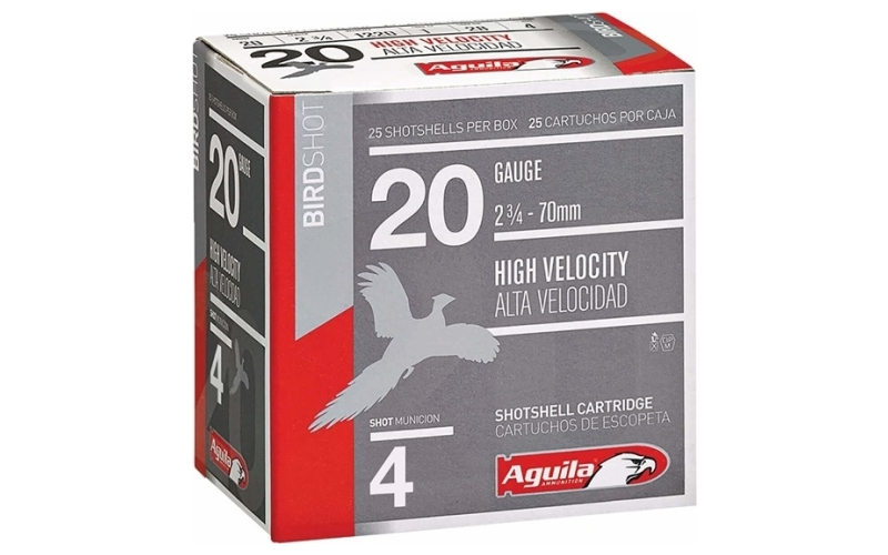 Aguila 20 gauge 2-3/4'' 1oz #4 25/box