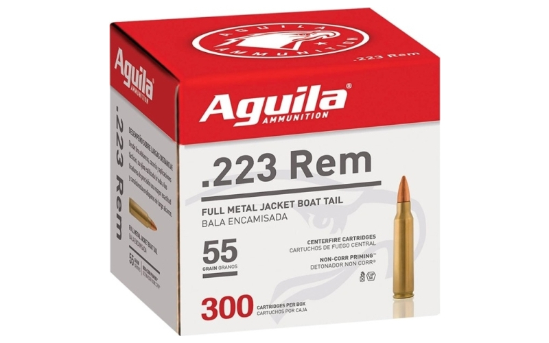 Aguila 223 remington 55gr full metal jacket 300/box
