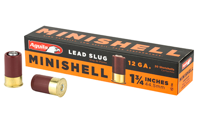 Aguila Ammunition Minishell, 12Ga 1.75", Lead Slug, 20 Round Box 1C128974