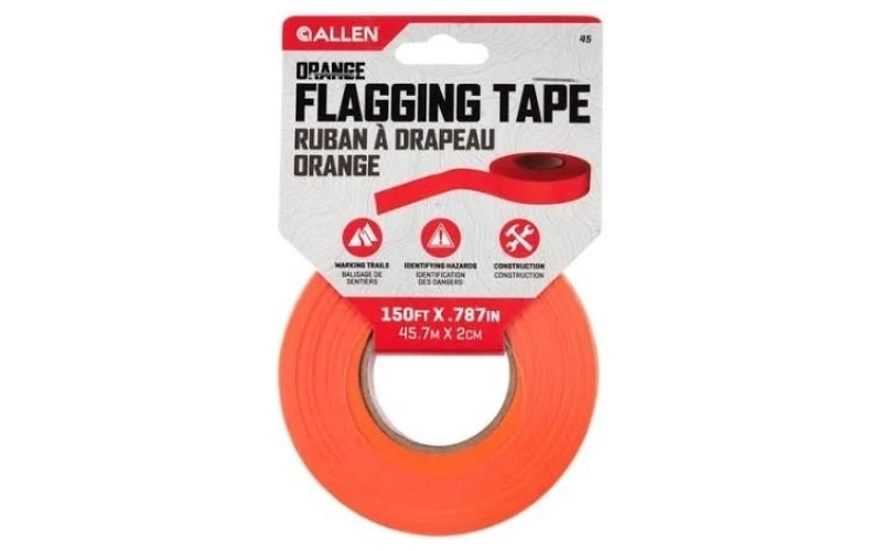 Allen flagging tape .787in x 150ft pdq orange