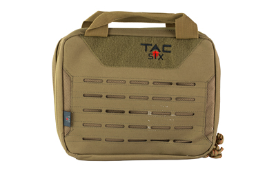 Allen Company Tac-Six Crew 2 Gun Tactical Pistol Case, 10"x8", Polyester Construction, Coyote 10816