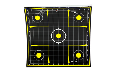 Allen Company EZ AIM Adhesive, Sight Grid, 12.5", 30 Pack, Black/Chartreuse 15221-30