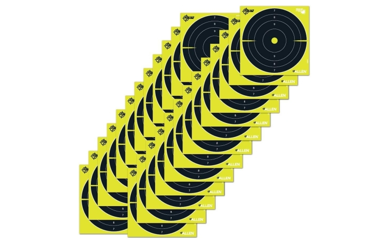 ALLEN EZ AIM 8"X8" BULLSEYE 25PK