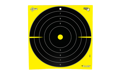 Allen Company EZ AIM Adhesive, Bullseye, 12.5", 30 Pack, Black/Chartreuse 15214-30