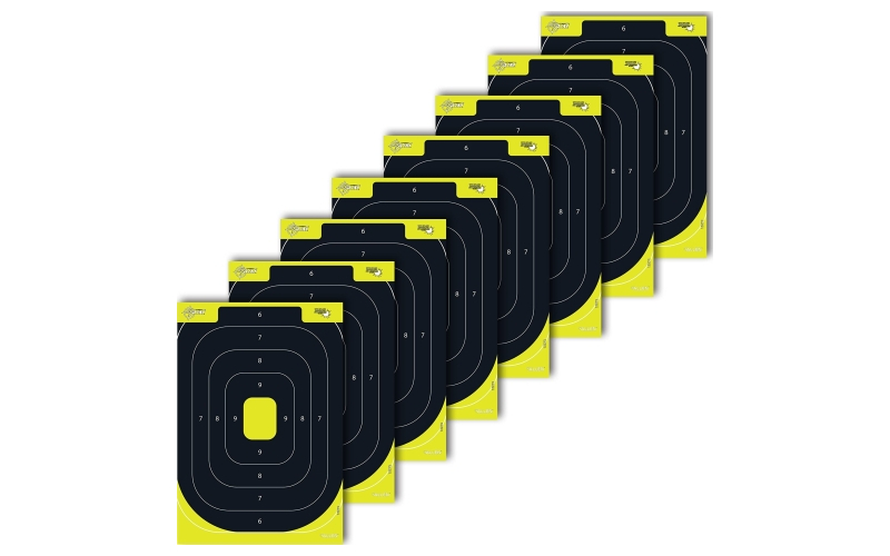 Allen Company Allen, EZ AIM Adhesive, Silhouette, 12"x18", 30 Pack, Black and Chartreuse 15372-30