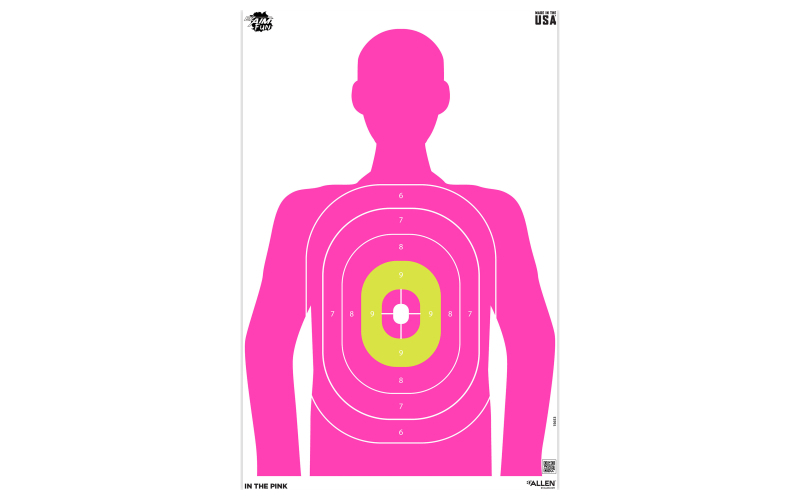 Allen Company Pink Silhouette EZ Aim, Paper Targets, 3 Pack, 23"X35", Pink 15653